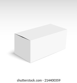 Package white box on a white background. vector. 