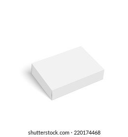 Package white box on a white background. vector