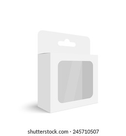 Package white box on a white background. vector