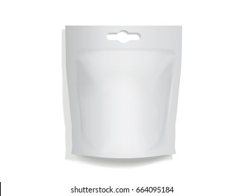 Package for your design and logo. Easy to change colors. Mock Up. Blank vector. 