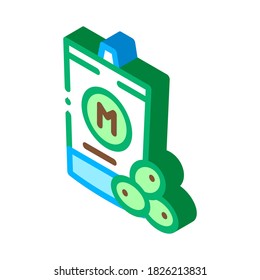 packaged mayonnaise icon vector. isometric packaged mayonnaise sign. color isolated symbol illustration