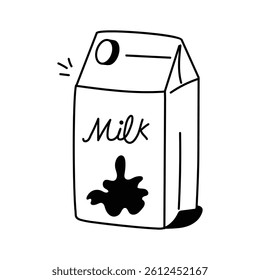 Packaged milk box for easy distribution and storage