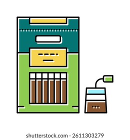 packaged tea color icon vector. packaged tea sign. isolated symbol illustration