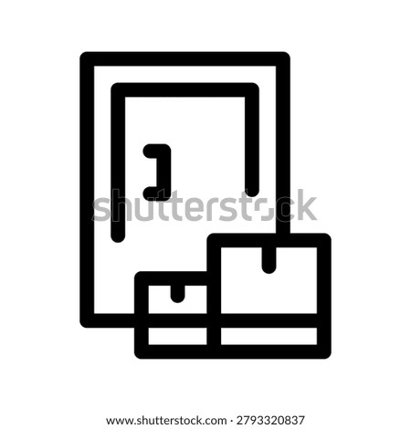 Packages are delivered at the doorstep for distribution and shipping service