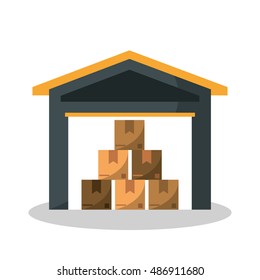 Packages of Delivery and shipping concept