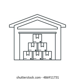 Packages of Delivery and shipping concept