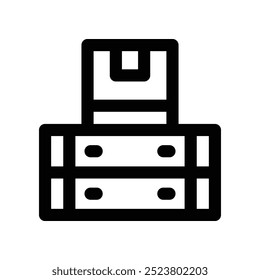 packages icon. vector line icon for your website, mobile, presentation, and logo design.