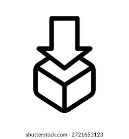 Vektorsymbol-Entwurfsgrafik für Pakete