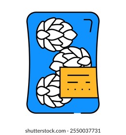 packaging artichoke line icon vector. packaging artichoke sign. isolated symbol illustration