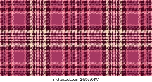 Packaging background vector textile, long plaid pattern fabric. Tape tartan texture seamless check in dark and red colors palette.