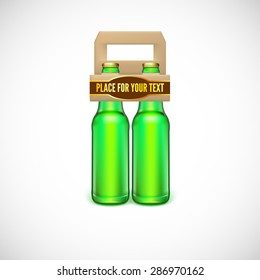 Packaging of beer, isolated on white background. Vector illustration for your business
