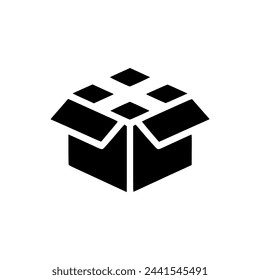 packaging box company logo vector illustration template design