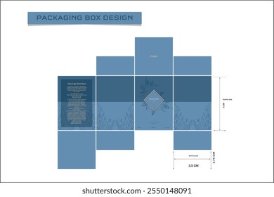 Projeto de caixa de embalagem com caixa morre linha, 3d caixa maquete, ícone, quadros e elementos de design, Ilustração 3d, Modelo de design de vetor.