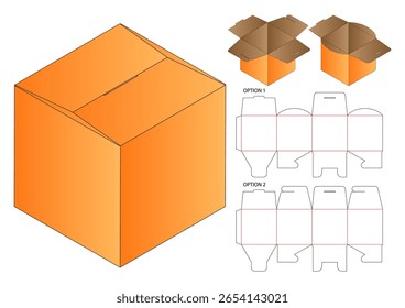 Packaging Box Design Layout Dieline Template