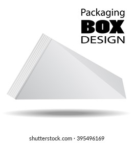 Packaging Box Design. Pack shot carton package of juice, milk or liquids. Vector Illustration EPS 10
