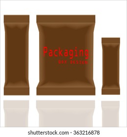 Packaging Box Design. Vector Illustration EPS 10