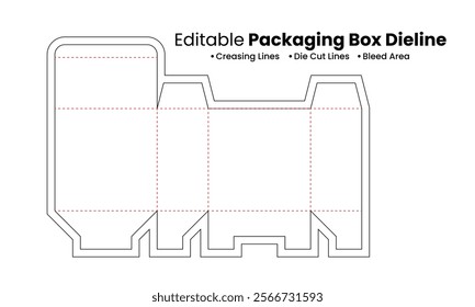 Packaging Box Dieline Design for Custom Product Packaging