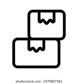 Packaging Box Icon Vector Symbol Design Illustration