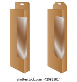 Packaging box isolated on white background. Paper Box.