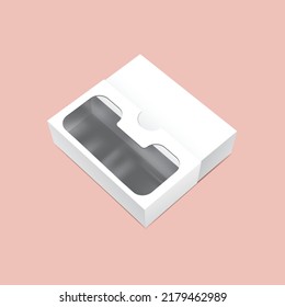 Packaging box mockup on background
