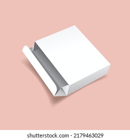 Packaging box mockup on background