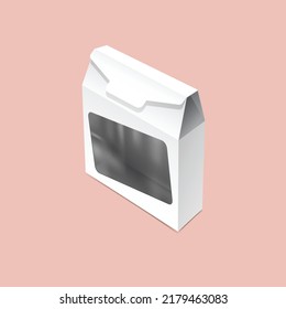 Packaging box mockup on background