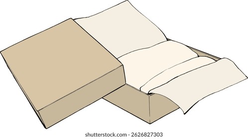 packaging box product vector illustration