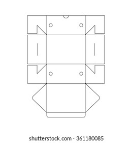 1,254 Cake box die line Images, Stock Photos & Vectors | Shutterstock