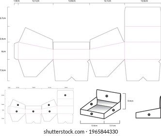 Packaging Box template in vector format.