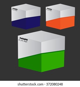 Packaging Box For Your Design. Vector.