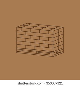 cajas de embalajes y paleta de madera