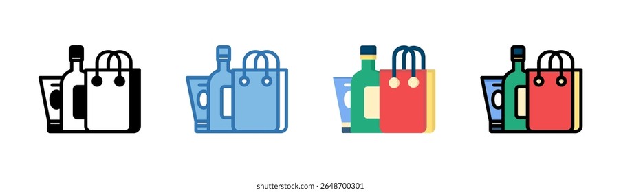 Embalaje y elemento de icono de marca para el diseño
