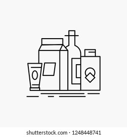 packaging, Branding, marketing, product, bottle Line Icon. Vector isolated illustration