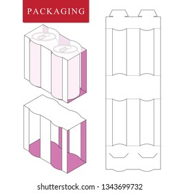 Packaging for  can bottle.