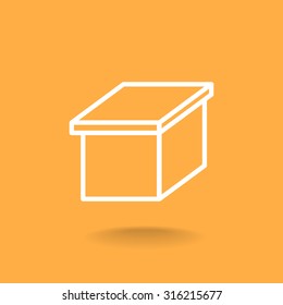 packaging cardboard box icon