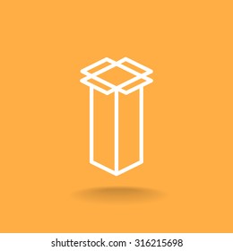 packaging cardboard box icon