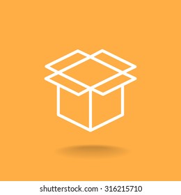 packaging cardboard box icon