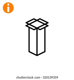 packaging cardboard box icon