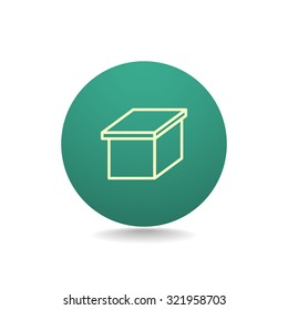 packaging cardboard box icon