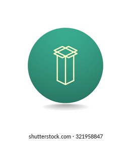 packaging cardboard box icon