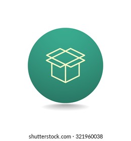 packaging cardboard box icon