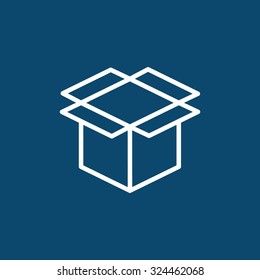 packaging cardboard box icon