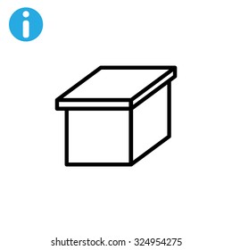 packaging cardboard box icon