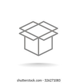 packaging cardboard box icon