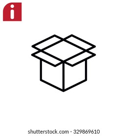 packaging cardboard box icon