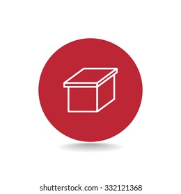 packaging cardboard box icon