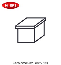 packaging cardboard box icon
