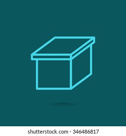 packaging cardboard box icon