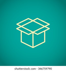 packaging cardboard box icon