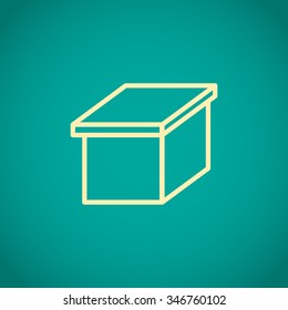 packaging cardboard box icon